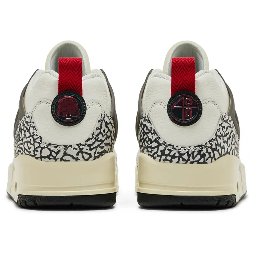 Jordan Spizike Low Sail Anthracite Coconut Milk Varsity Red