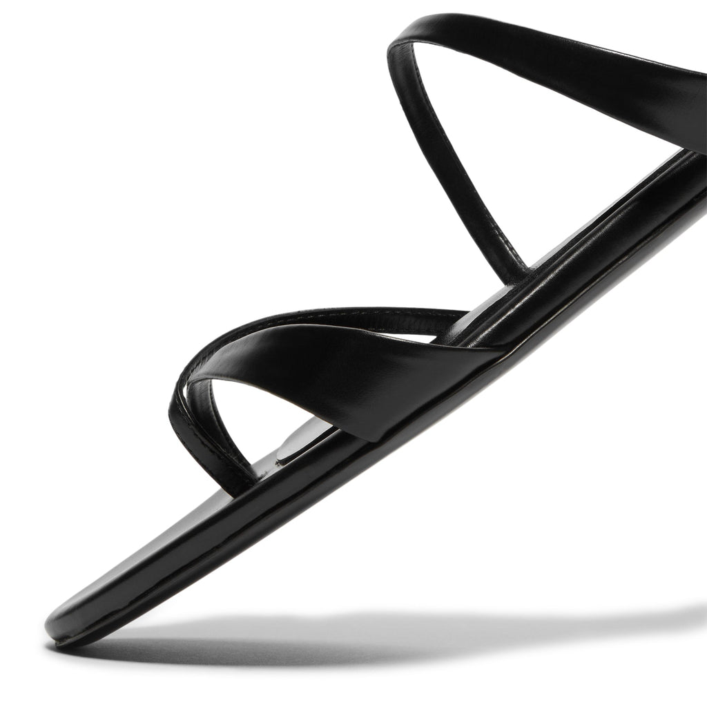 Jude Heath Sandal (Black Leather)