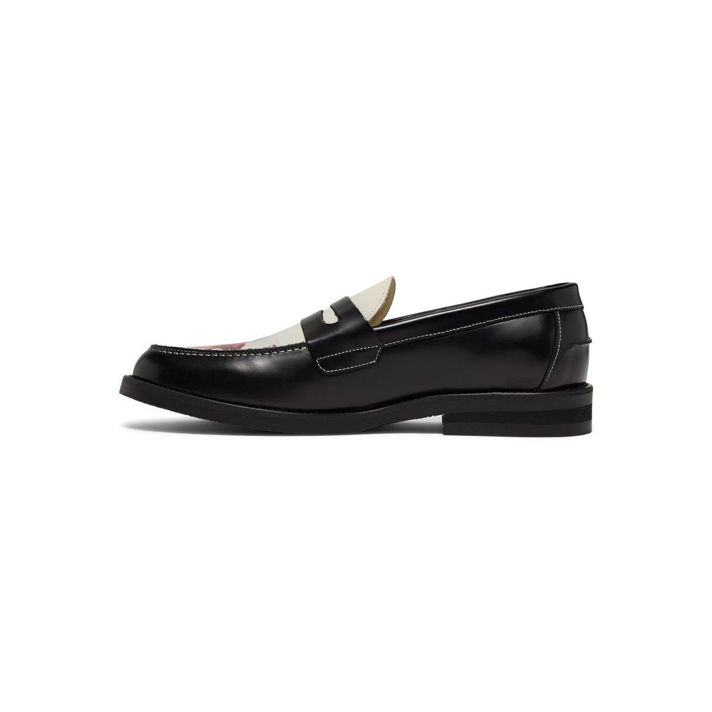 DUKE + DEXTER Wilde Advanced Guard Penny Loafer (Black/White)
