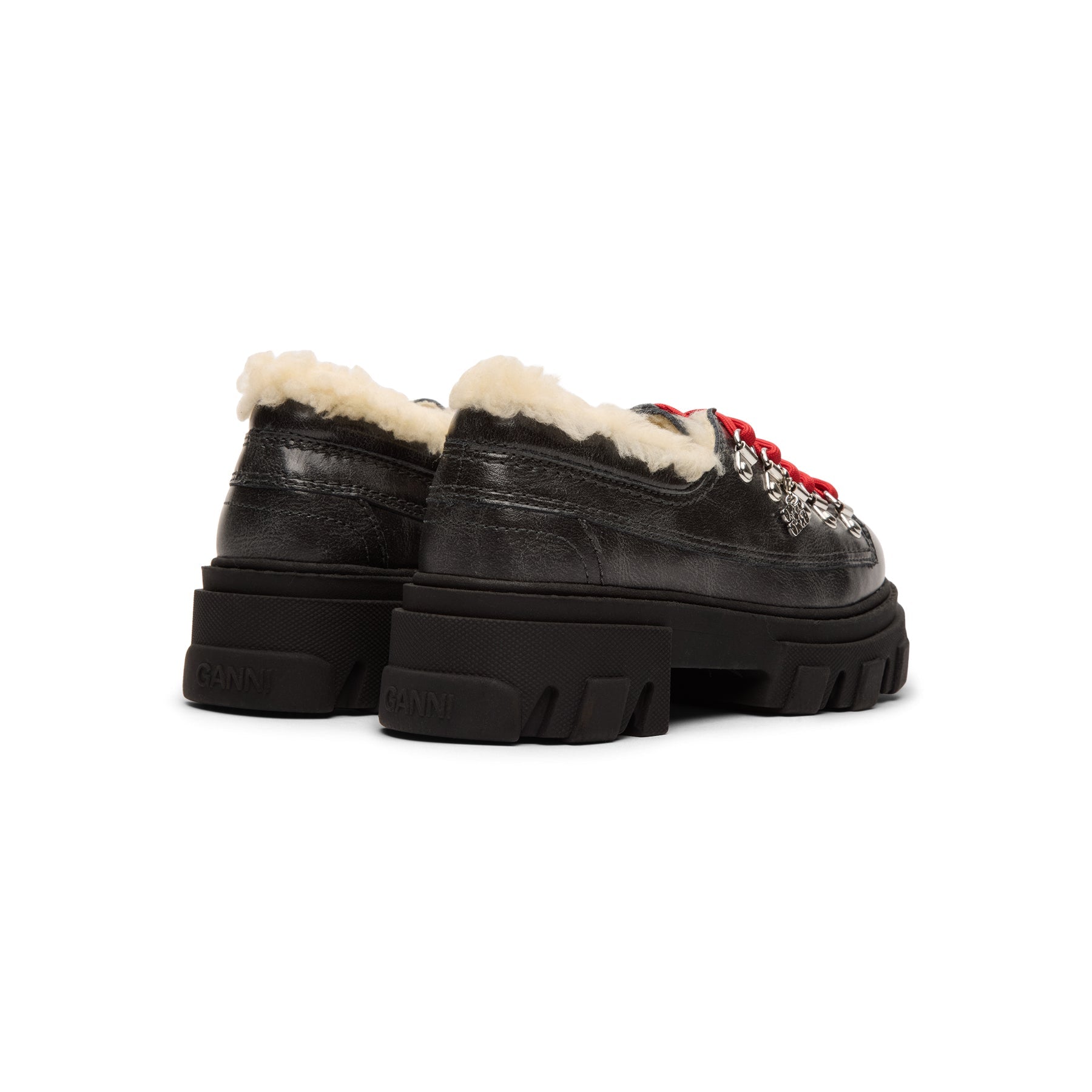 GANNI Cleated Derbies Vintage (Ebony)