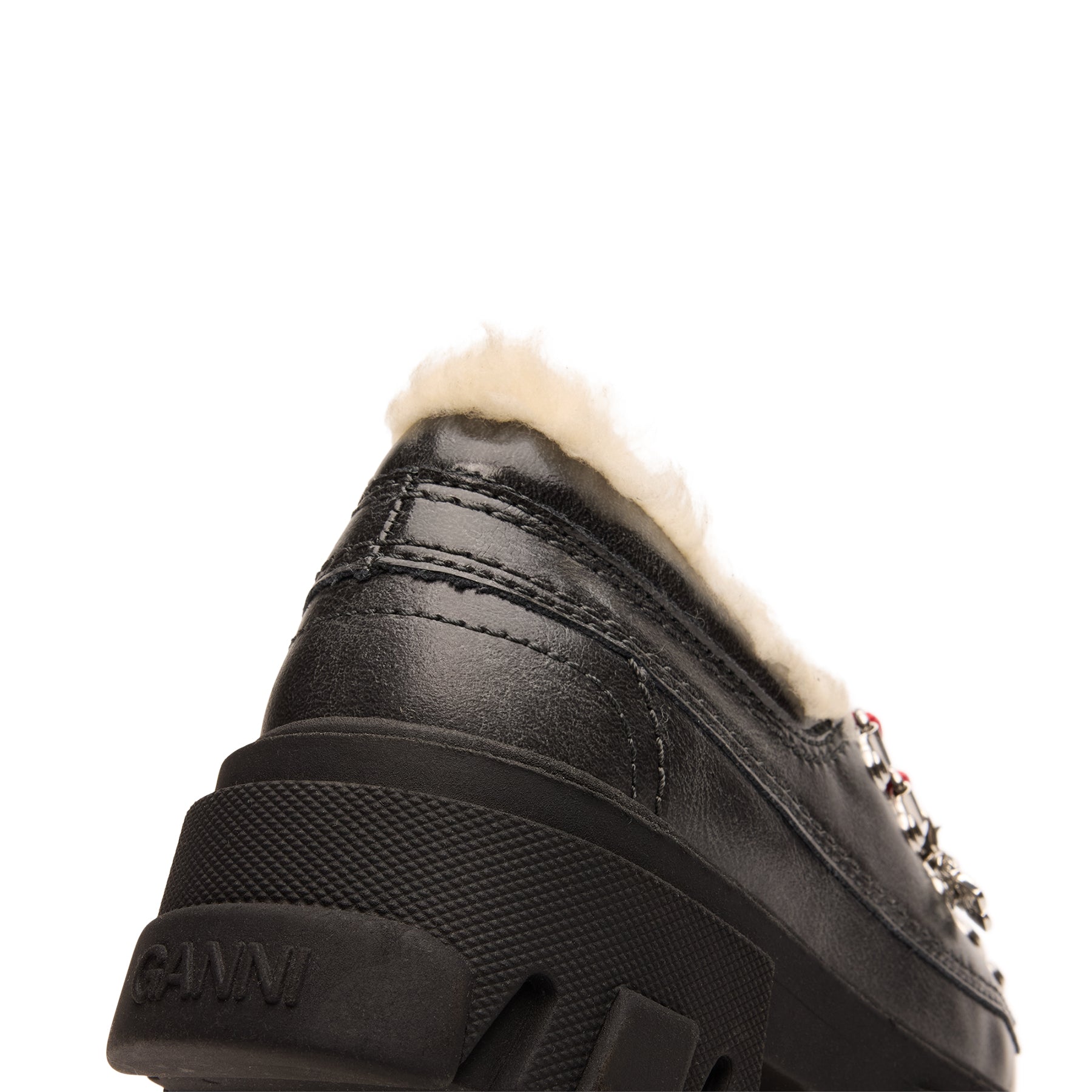 GANNI Cleated Derbies Vintage (Ebony)
