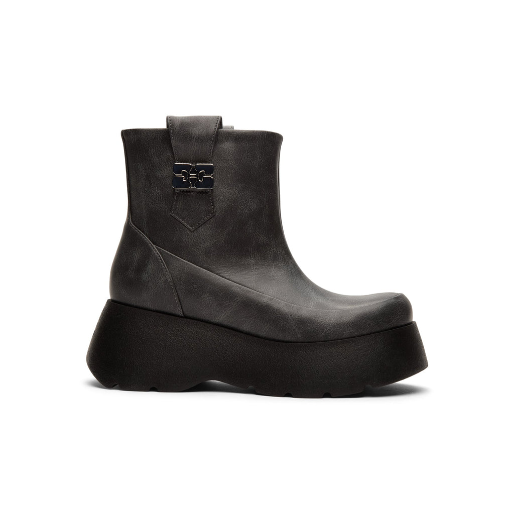 GANNI Kat Low Boot Vintage (Ebony)