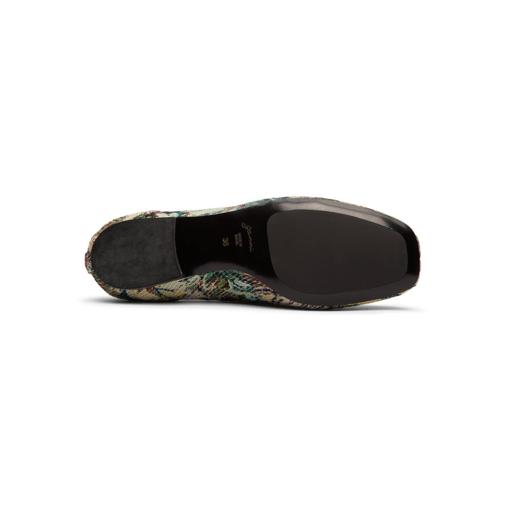GANNI Lace Up Ballerina Tapestry (Jadeite)