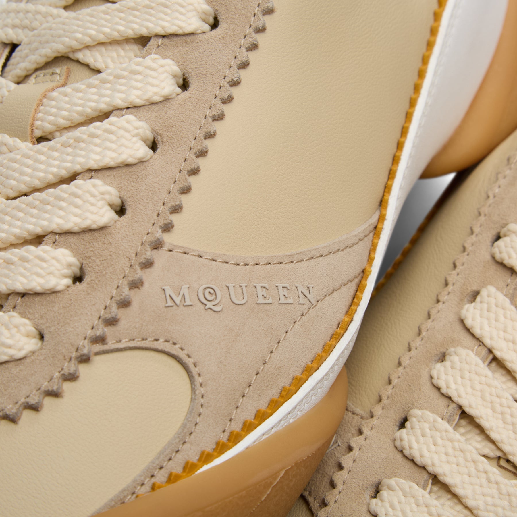 Alexander McQueen Sneaker S.Rubber (Lt be/Lt be/Wh/Gr go)