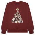 Jordan Brooklyn Fleece Holiday Crewneck Redstone Black