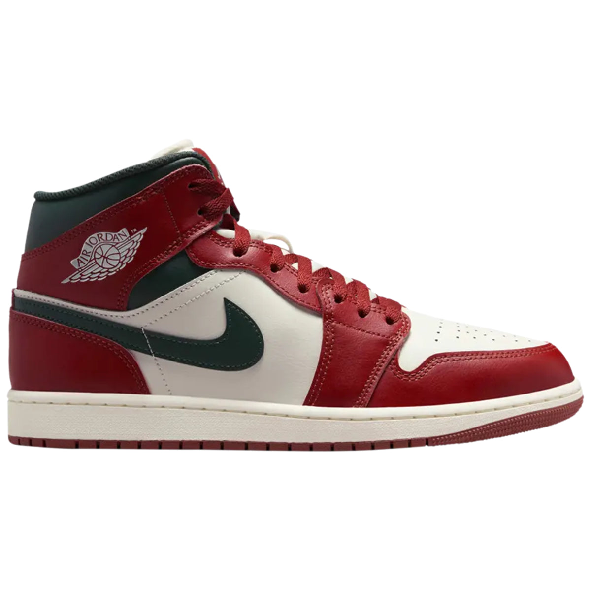 Jordan 1 Mid Redstone Midnight Green
