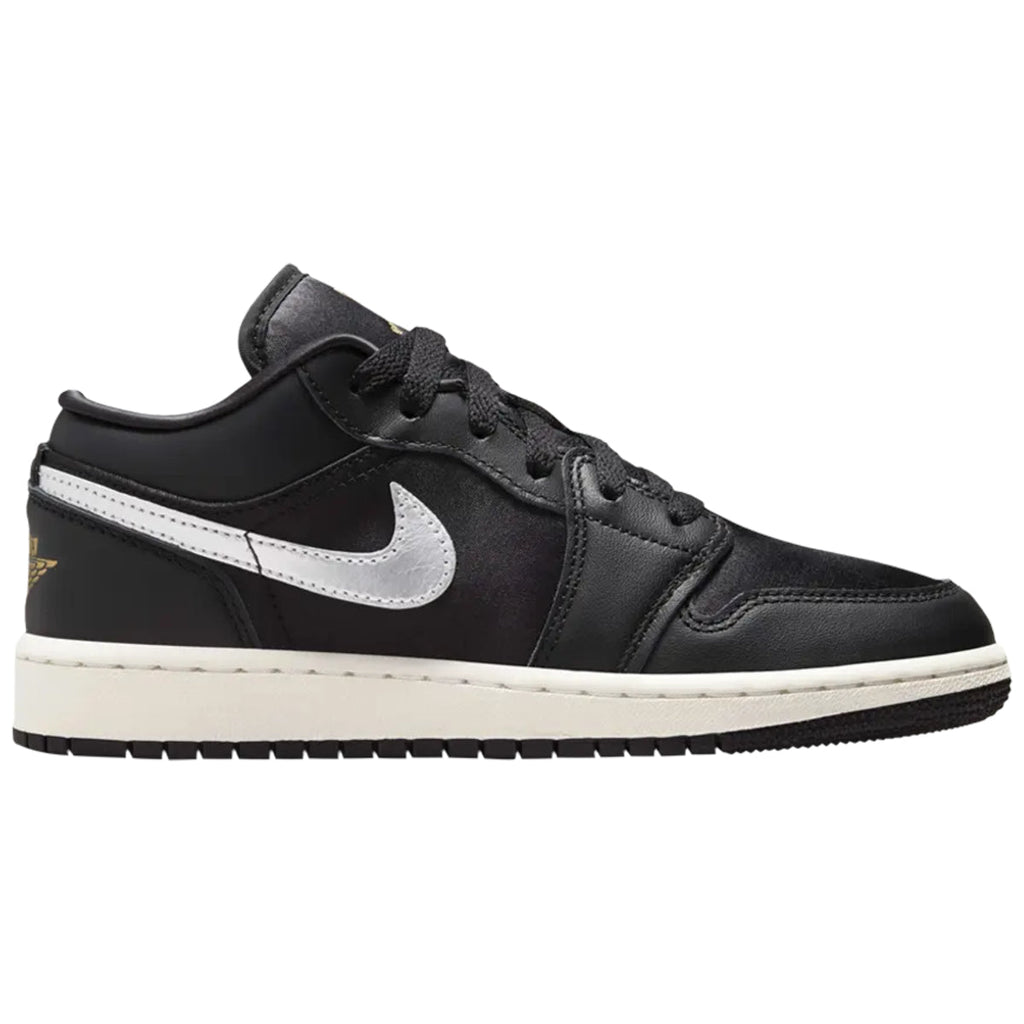 Jordan 1 Low SE Black Silver Sail Gold (GS)