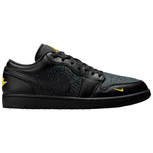 Jordan 1 Low Black Elephant Print
