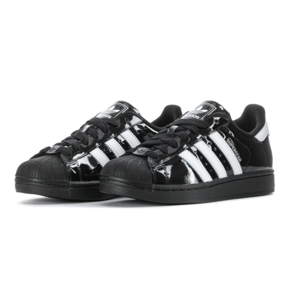 adidas Superstar II Black Patent White (GS)