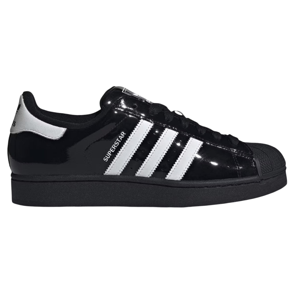 adidas Superstar II Black White Patent Leather