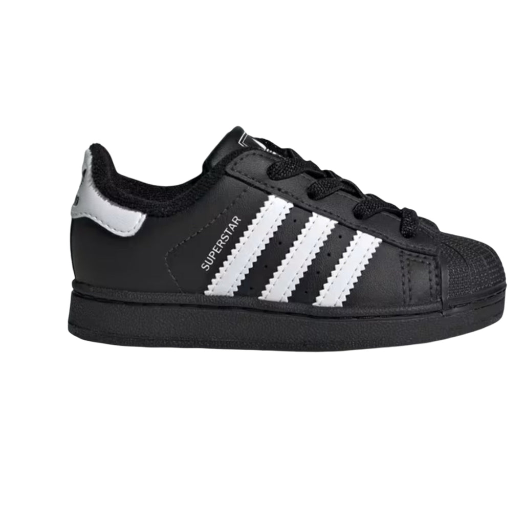 adidas Superstar II Elastic Lace Core Black Cloud White (TD)