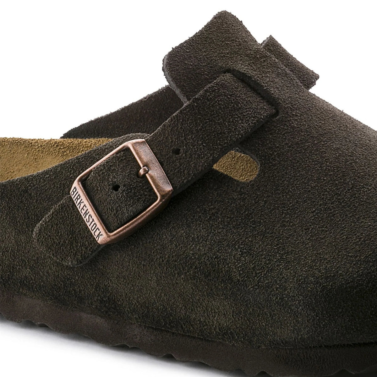 Birkenstock Boston Soft Footbed Suede Mocha 